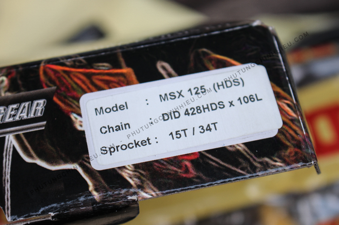 Nhông sên dĩa DID MSX vàng HDS