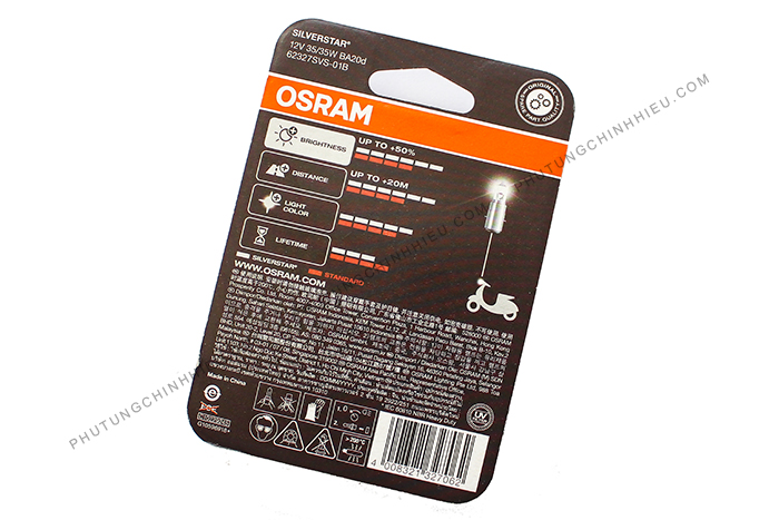 bong-den-hal-osram-62327svs-35-35w-12v-ba20d-m5-a Bóng đèn Halogen OSRAM SCR, Vespa Zip tăng sáng