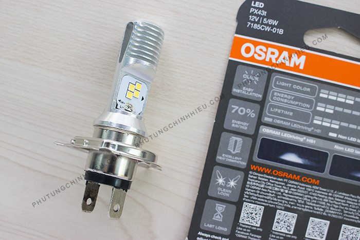 Bóng đèn LED OSRAM HS1 Vision, Air Blade, Wave RS, Exciter tăng sáng