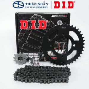 Nhông sên dĩa DID xe PG1 sên đen (10 ly) 428HDN-110RB, 13T-40T